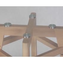  Стол обеденный DOBRIN HENRY`90 GLASS, столешница стекло, деревянное основание, фото 5 