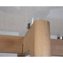  Стол обеденный DOBRIN HENRY`90 GLASS, столешница стекло, деревянное основание, фото 7 