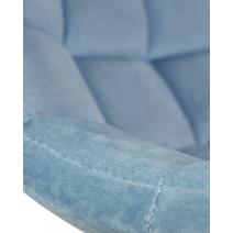  Стул барный DOBRIN TAILOR WHITE, пудрово-голубой велюр (MJ9-74), фото 2 