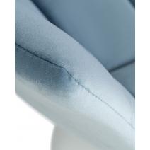  Стул барный DOBRIN TAILOR WHITE, пудрово-голубой велюр (MJ9-74), фото 10 