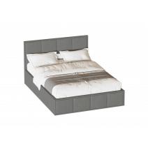  Кровать Октавия /каркас/ 1400/1600/1800 / лана серый, фото 1 