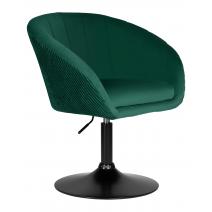  Кресло дизайнерское DOBRIN EDISON BLACK, зеленый велюр (1922-9), фото 2 