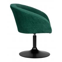  Кресло дизайнерское DOBRIN EDISON BLACK, зеленый велюр (1922-9), фото 3 