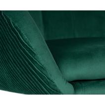  Кресло дизайнерское DOBRIN EDISON BLACK, зеленый велюр (1922-9), фото 7 