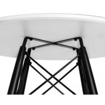  Стол обеденный DOBRIN CHELSEA`80 BLACK, столешница белая, основание черное, фото 6 