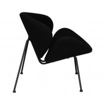  Кресло дизайнерское DOBRIN EMILY, черный ткань AF9, черное основание, фото 3 