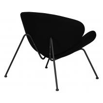  Кресло дизайнерское DOBRIN EMILY, черный ткань AF9, черное основание, фото 4 
