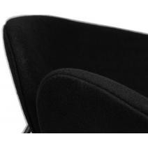  Кресло дизайнерское DOBRIN EMILY, черный ткань AF9, черное основание, фото 8 