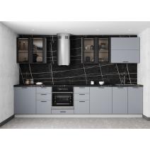  Кухня Ройс Шкаф верхний горизонтальный со стеклом ПГСФ 800 / h-350 / h-450, фото 20 