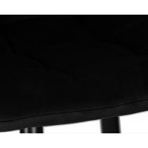  Стул барный DOBRIN NICOLE, черные матовые ножки, черный велюр (108-77), фото 7 