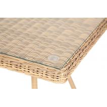  "Айриш" стол плетеный из искусственного ротанга, цвет соломенный, фото 3 