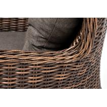  "Алиса" кресло плетеное, цвет коричневый с подушками, фото 6 