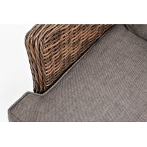  "Алиса" кресло плетеное, цвет коричневый с подушками, фото 9 
