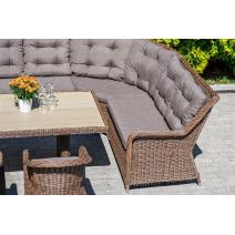  "Бергамо" плетеный угловой диванный модуль, цвет коричневый, фото 9 