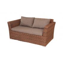  "Капучино" диван из искусственного ротанга двухместный, цвет коричневый, фото 1 