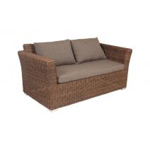  "Капучино" диван из искусственного ротанга двухместный, цвет коричневый, фото 2 