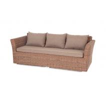  "Капучино" диван из искусственного ротанга трехместный, цвет коричневый, фото 5 