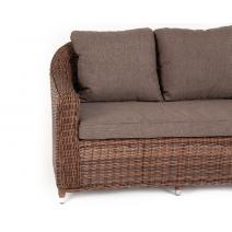 "Кон Панна" диван из искусственного ротанга двухместный, цвет коричневый, фото 4 