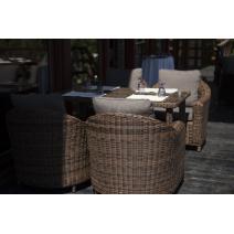  "Кон Панна" кресло из искусственного ротанга, цвет коричневый, фото 12 