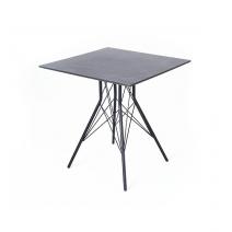  "Конте" интерьерный стол из HPL 70x70см, цвет "серый гранит", фото 1 
