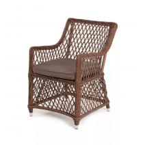  "Латте" плетеное кресло из искусственного ротанга, цвет коричневый, фото 1 