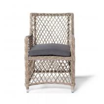  "Латте" плетеное кресло из искусственного ротанга, цвет соломенный, фото 2 