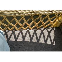  "Латте" плетеное кресло из искусственного ротанга, цвет соломенный, фото 20 