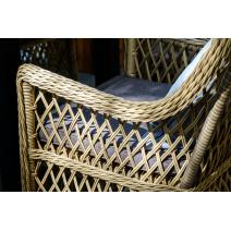 "Латте" плетеное кресло из искусственного ротанга, цвет соломенный, фото 21 