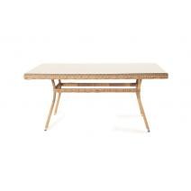  "Латте" плетеный стол из искусственного ротанга 160х90см, цвет соломенный, фото 2 