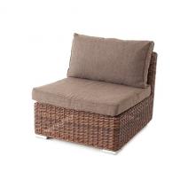  "Лунго" модуль диванный прямой с подушками, цвет коричневый, фото 1 