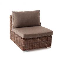  "Лунго" модуль диванный прямой с подушками, цвет коричневый, фото 3 