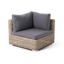  "Лунго" модуль диванный угловой с подушками, цвет соломенный, фото 1 