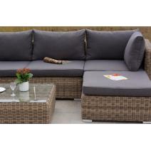  "Лунго" модуль диванный угловой с подушками, цвет соломенный, фото 8 