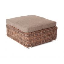  "Лунго" плетеная оттоманка с подушкой, цвет коричневый, фото 1 