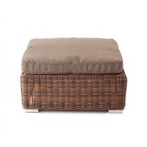  "Лунго" плетеная оттоманка с подушкой, цвет коричневый, фото 2 