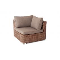  "Лунго" трансформирующийся диван из искусственного ротанга, цвет коричневый, фото 5 