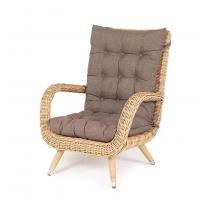  "Толедо" кресло плетеное с подушками, цвет соломенный, фото 1 