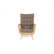  "Толедо" кресло плетеное с подушками, цвет соломенный, фото 2 