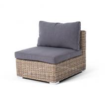  "Лунго" модуль диванный прямой с подушками, цвет соломенный, фото 1 