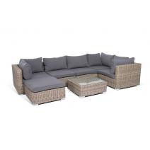  "Лунго" модуль диванный прямой с подушками, цвет соломенный, фото 4 