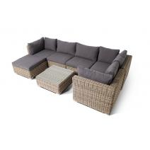  "Лунго" модуль диванный прямой с подушками, цвет соломенный, фото 5 