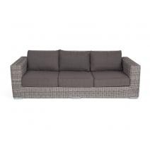  "Боно" диван из искусственного ротанга трехместный, цвет серый, фото 2 