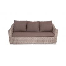  "Фабриция" диван из искусственного ротанга трехместный, цвет серый, фото 2 