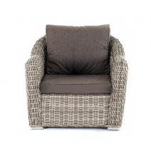  "Фабриция" кресло из искусственного ротанга, цвет серый, фото 2 
