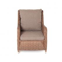  "Гляссе" кресло плетеное из искусственого ротанга, цвет коричневый, фото 2 
