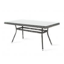  "Латте" плетеный стол из искусственного ротанга 160х90см, цвет графит, фото 1 