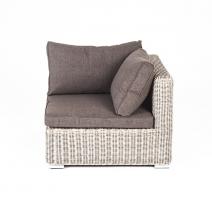  "Лунго" модуль диванный угловой с подушками, цвет бежевый, фото 2 