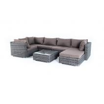  "Лунго" модуль диванный угловой с подушками, цвет графит, фото 3 