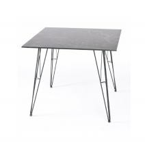  "Руссо" обеденный стол из HPL квадратный 90х90см, цвет "черный мрамор", фото 1 