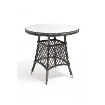  "Эспрессо" плетеный круглый стол, диаметр 80 см, цвет графит, фото 3 